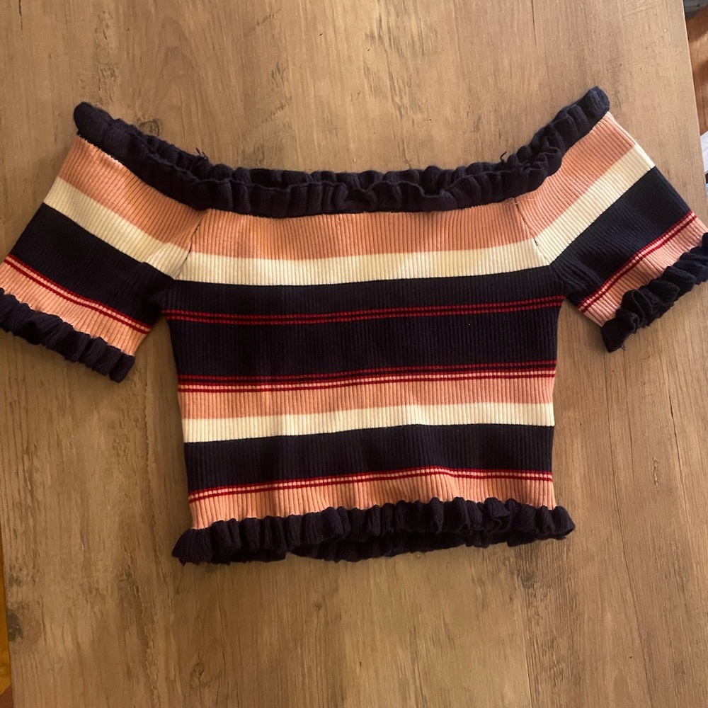 Stripped Crop Top